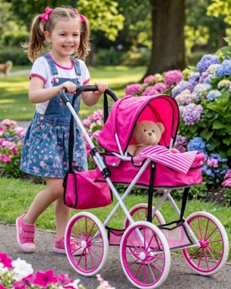 COCHE DE MUÑECAS INFANTIL BOLSO DE REGALO ESTILO CLASICO03 - 3
