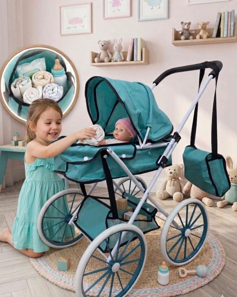 COCHE DE MUÑECAS INFANTIL BOLSO DE REGALO ESTILO CLASICO05 - 1