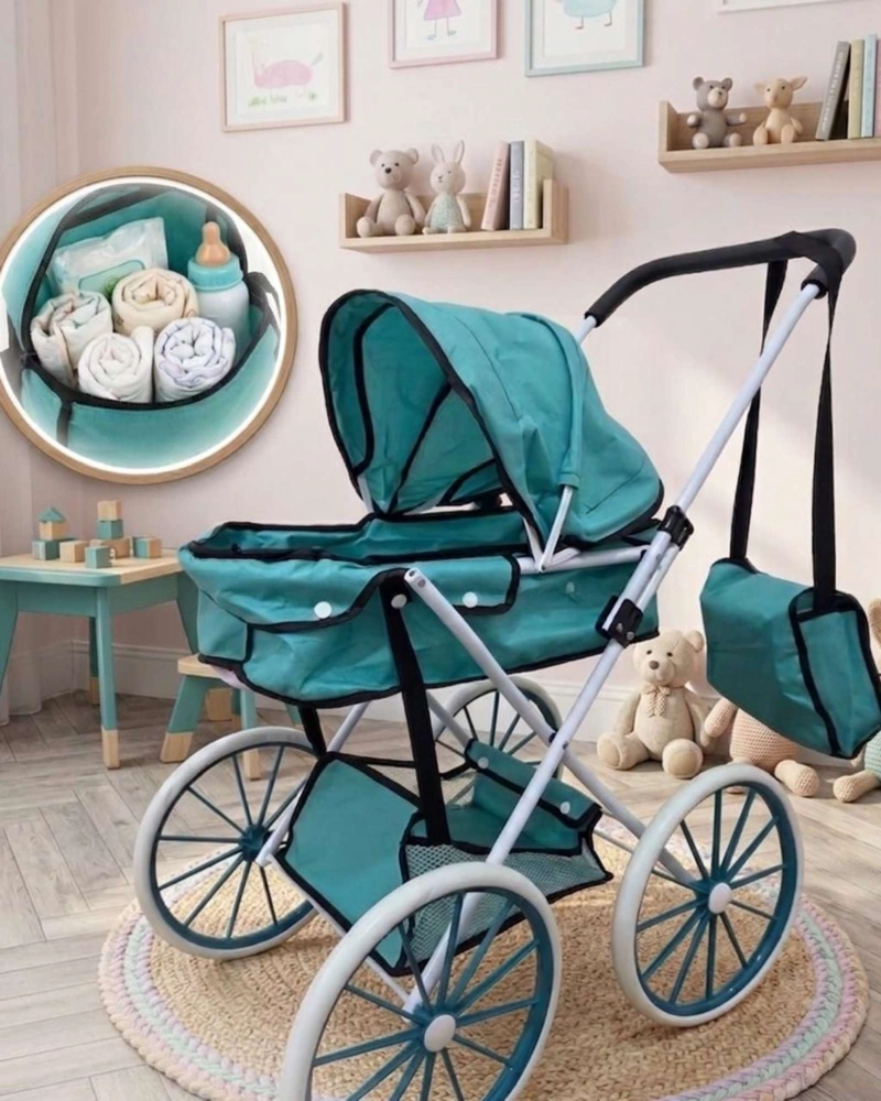 COCHE DE MUÑECAS INFANTIL BOLSO DE REGALO ESTILO CLASICO05 - 2