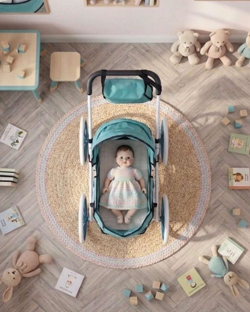 COCHE DE MUÑECAS INFANTIL BOLSO DE REGALO ESTILO CLASICO05 - 4