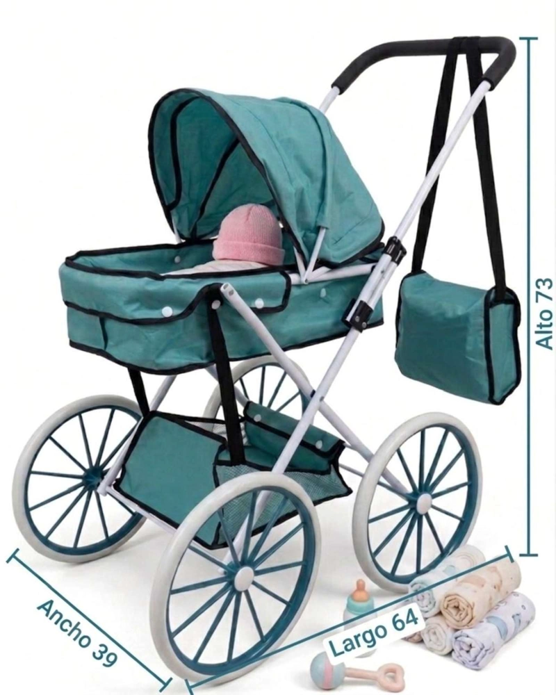 COCHE DE MUÑECAS INFANTIL BOLSO DE REGALO ESTILO CLASICO05 - 5