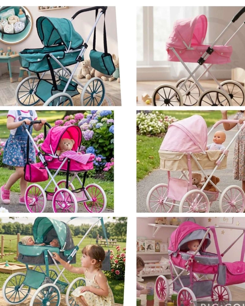COCHE DE MUÑECAS INFANTIL BOLSO DE REGALO ESTILO CLASICO05 - 6