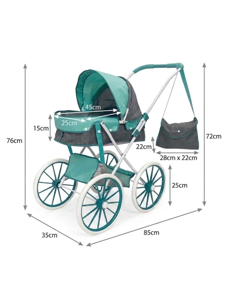 COCHE DE MUÑECAS INFANTIL BOLSO DE REGALO ESTILO CLASICO04 - 5