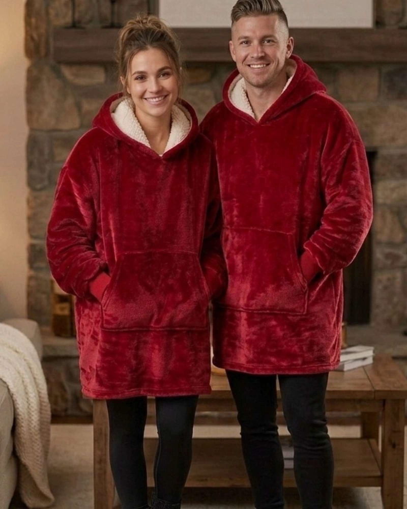 POLERON GIGANTE HOODIE FLEECE CON CHIPORRO EXTRA SUAVE Y TE RMICO - 2