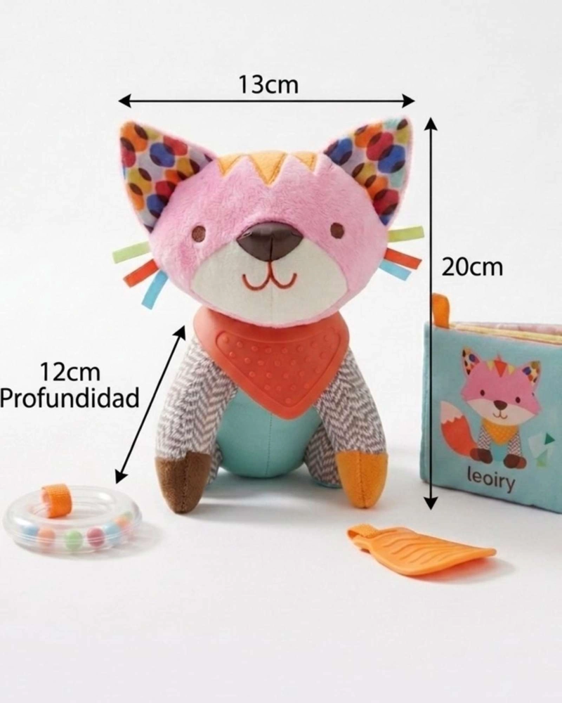 PELUCHE SENSORIAL ANIMAL DE ESTIMULACION BEBE A4 - 5