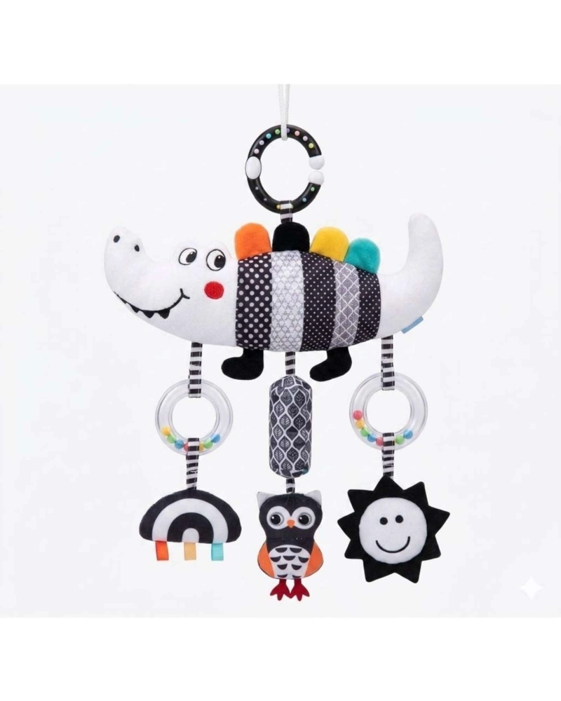 SONAJERO SENSORIAL ANIMAL DE ESTIMULACION BEBE  RAYAS FIGURASA01 - 3