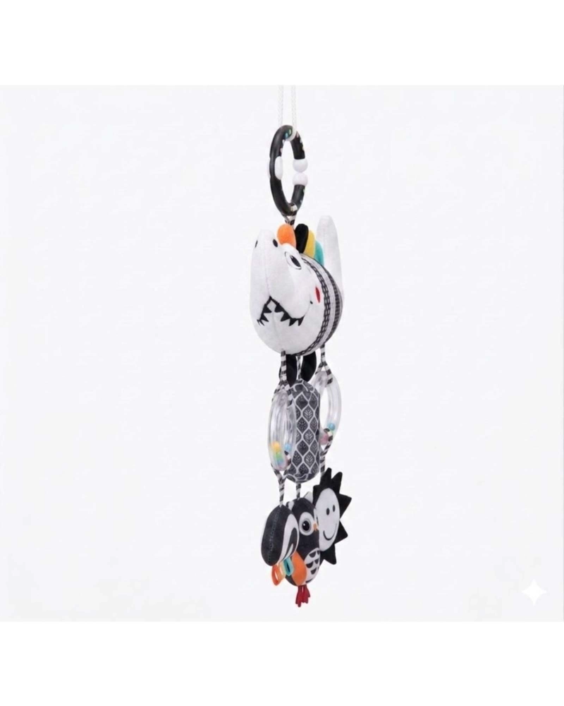 SONAJERO SENSORIAL ANIMAL DE ESTIMULACION BEBE  RAYAS FIGURASA01 - 5