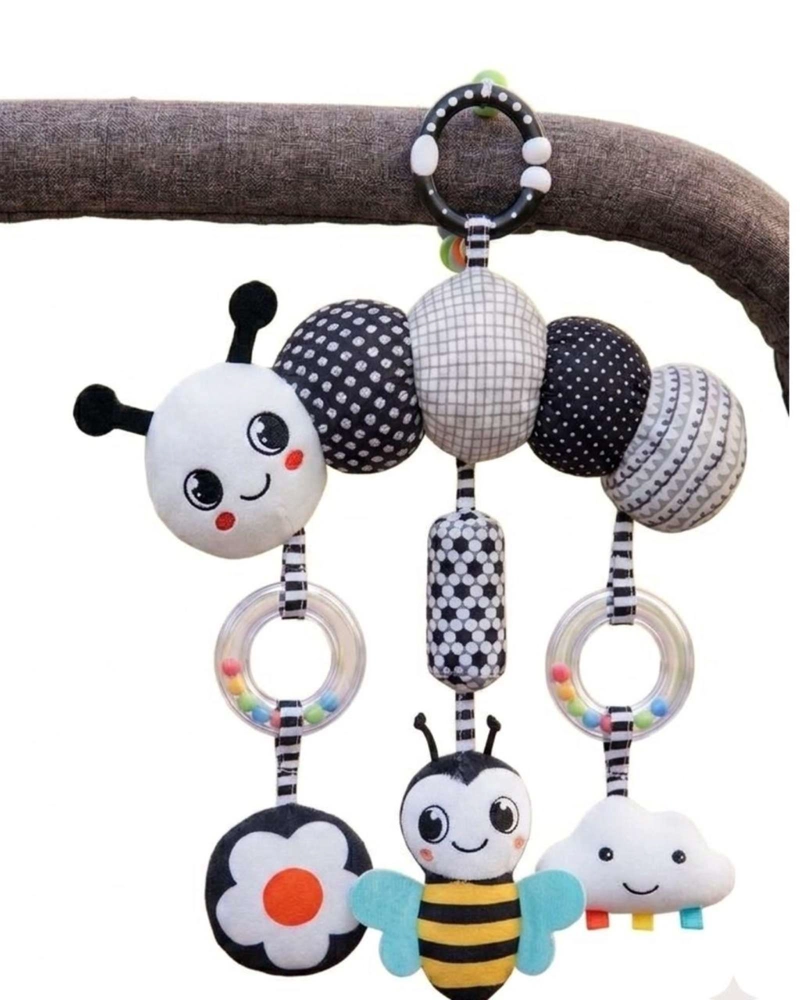 SONAJERO SENSORIAL ANIMAL DE ESTIMULACION BEBE  RAYAS FIGURASA02 - 4