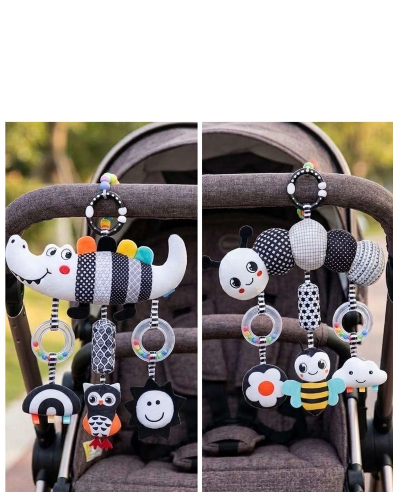 SONAJERO SENSORIAL ANIMAL DE ESTIMULACION BEBE  RAYAS FIGURASA02 - 6