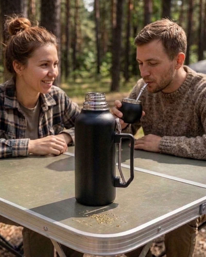 SET OUTDOOR TERMO MATE PREMIUM ACERO INOXIDABLE - 2