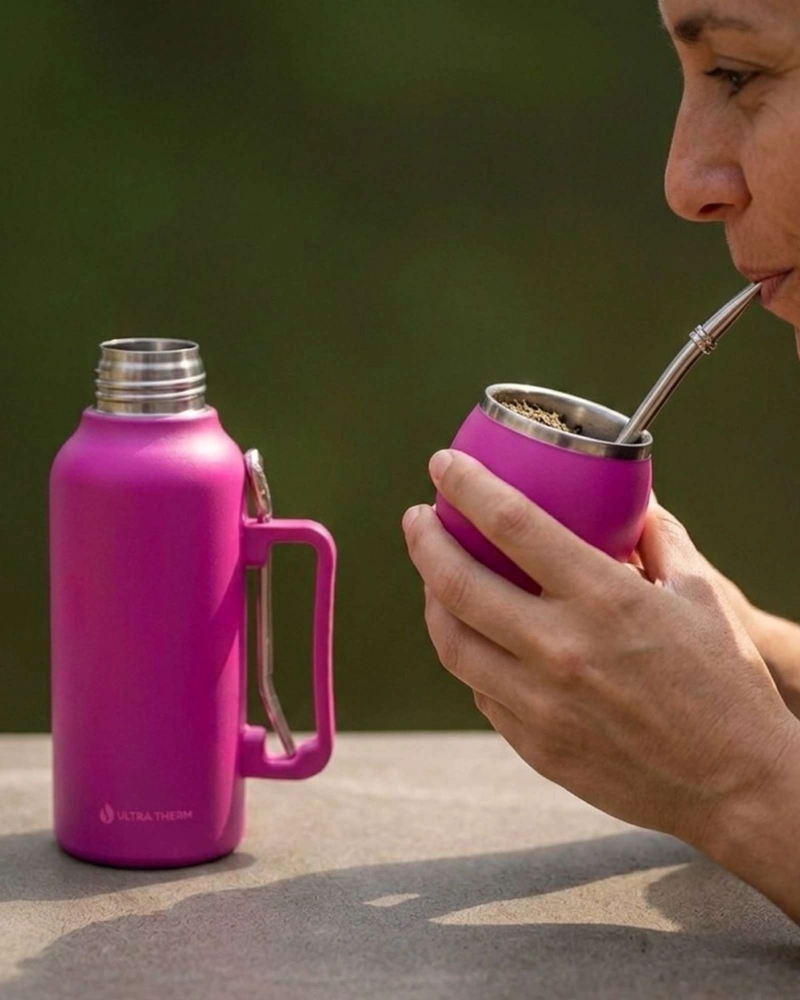 SET OUTDOOR TERMO MATE PREMIUM ACERO INOXIDABLE - 2