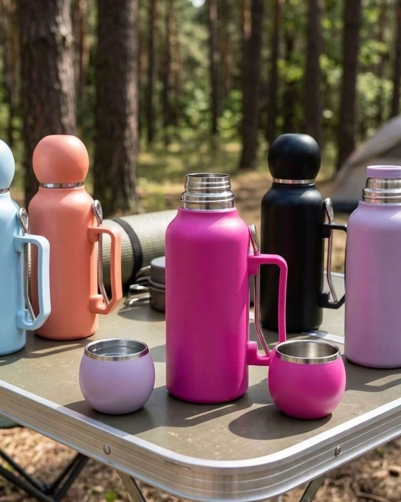 SET OUTDOOR TERMO MATE PREMIUM ACERO INOXIDABLE - 5