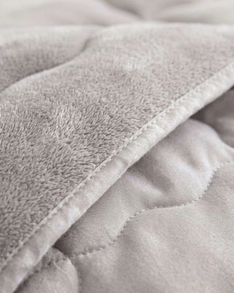 PLUMON CUBRECAMA CHIPORRO VELVET SOFT PREMIUM + SABANA BAJERA PLAZA Y MEDIA 200X230CM - 2