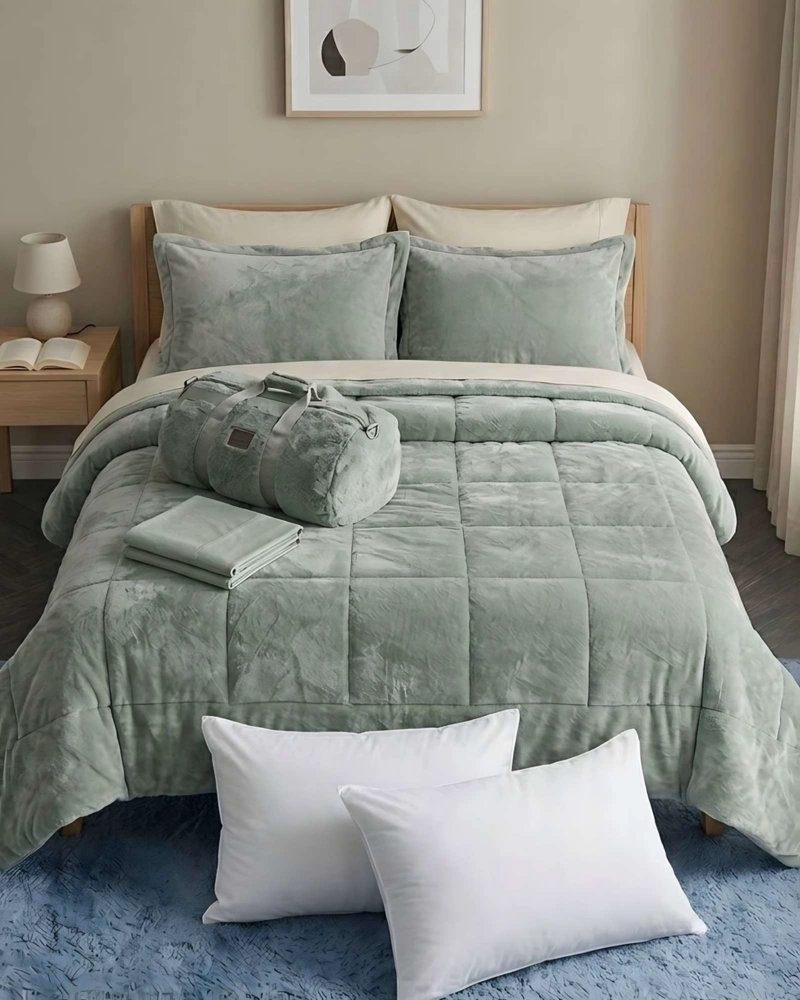 PLUMON CUBRECAMA CHIPORRO VELVET SOFT PREMIUM +  ALMOHADAS 230X250CM - 2