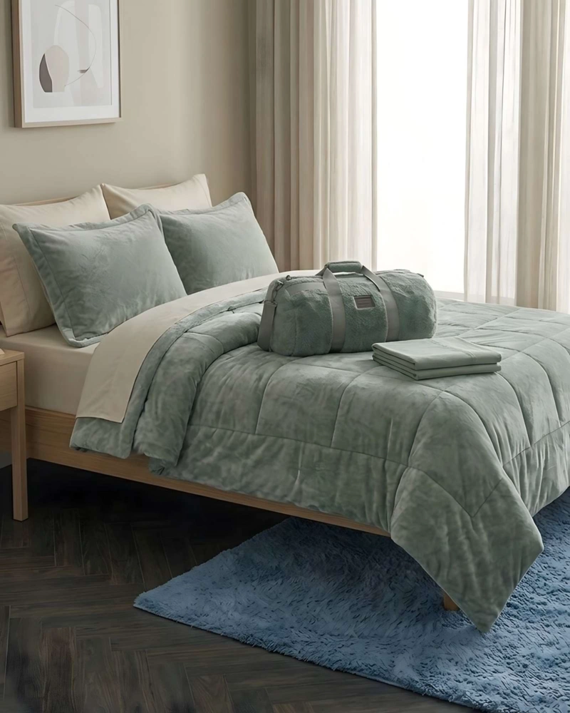 PLUMON CUBRECAMA CHIPORRO VELVET SOFT PREMIUM +  ALMOHADAS 230X250CM - 3