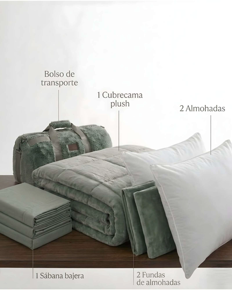 PLUMON CUBRECAMA CHIPORRO VELVET SOFT PREMIUM +  ALMOHADAS 230X250CM - 6