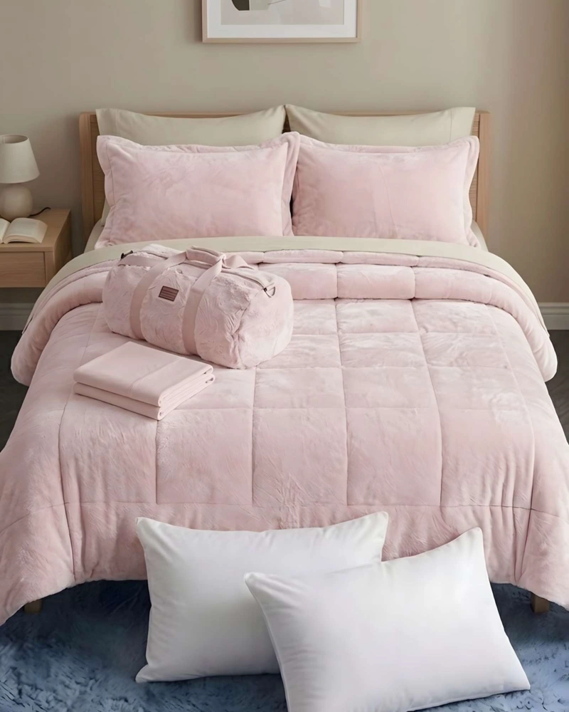 PLUMON CUBRECAMA CHIPORRO VELVET SOFT PREMIUM + ALMOHADAS 230X250CM - 1