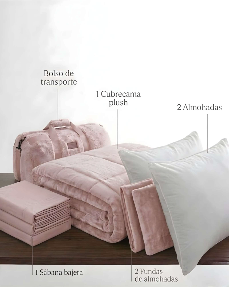 PLUMON CUBRECAMA CHIPORRO VELVET SOFT PREMIUM + ALMOHADAS 230X250CM - 6