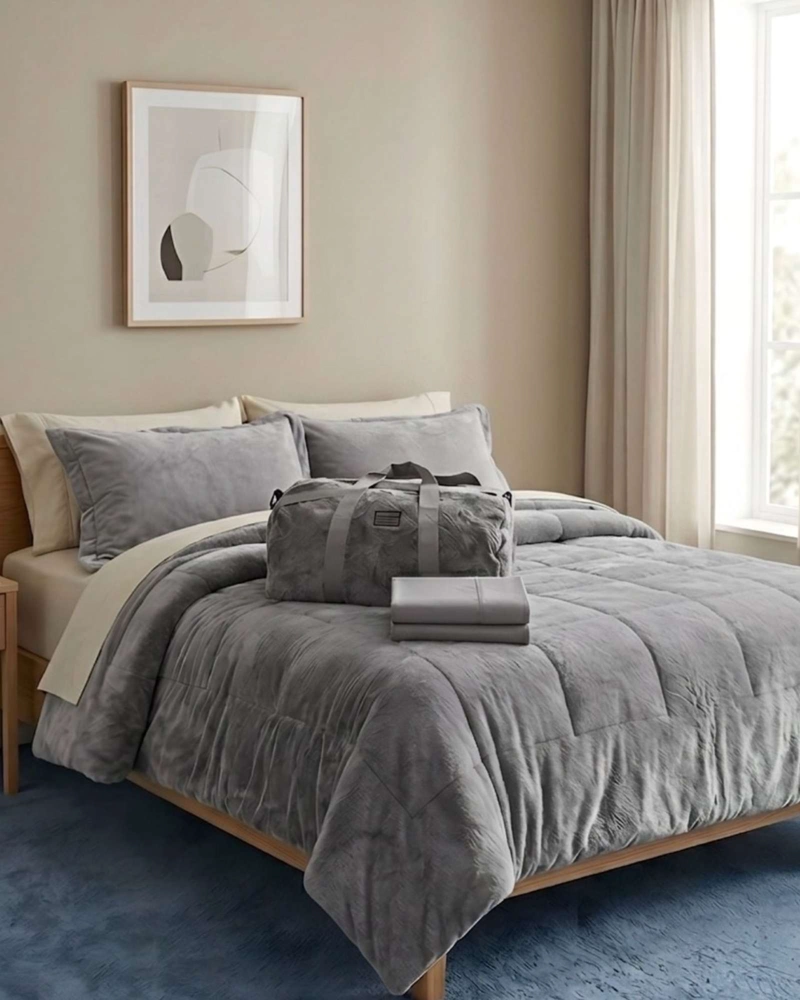 PLUMON CUBRECAMA CHIPORRO VELVET SOFT PREMIUM + ALMOHADAS 230X250CM - 3
