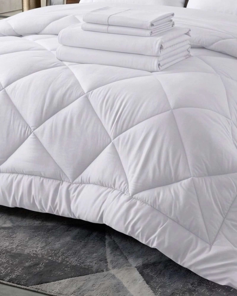 SET DE CUBRECAMA MAS JUEGO DE SABANAS ELEGANCIA Y CONFORT  KING 230X250CM - 2