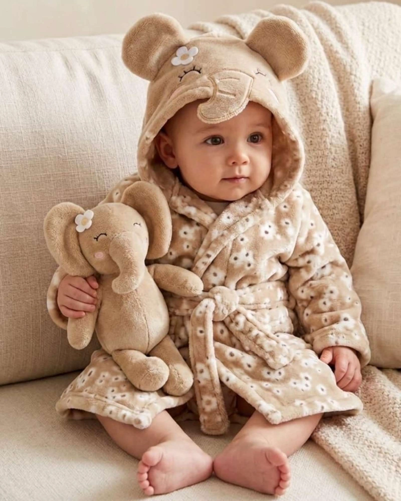 JUEGO INFANTIL DE BAÑO CON PELUCHE  DECORATIVO. - 1