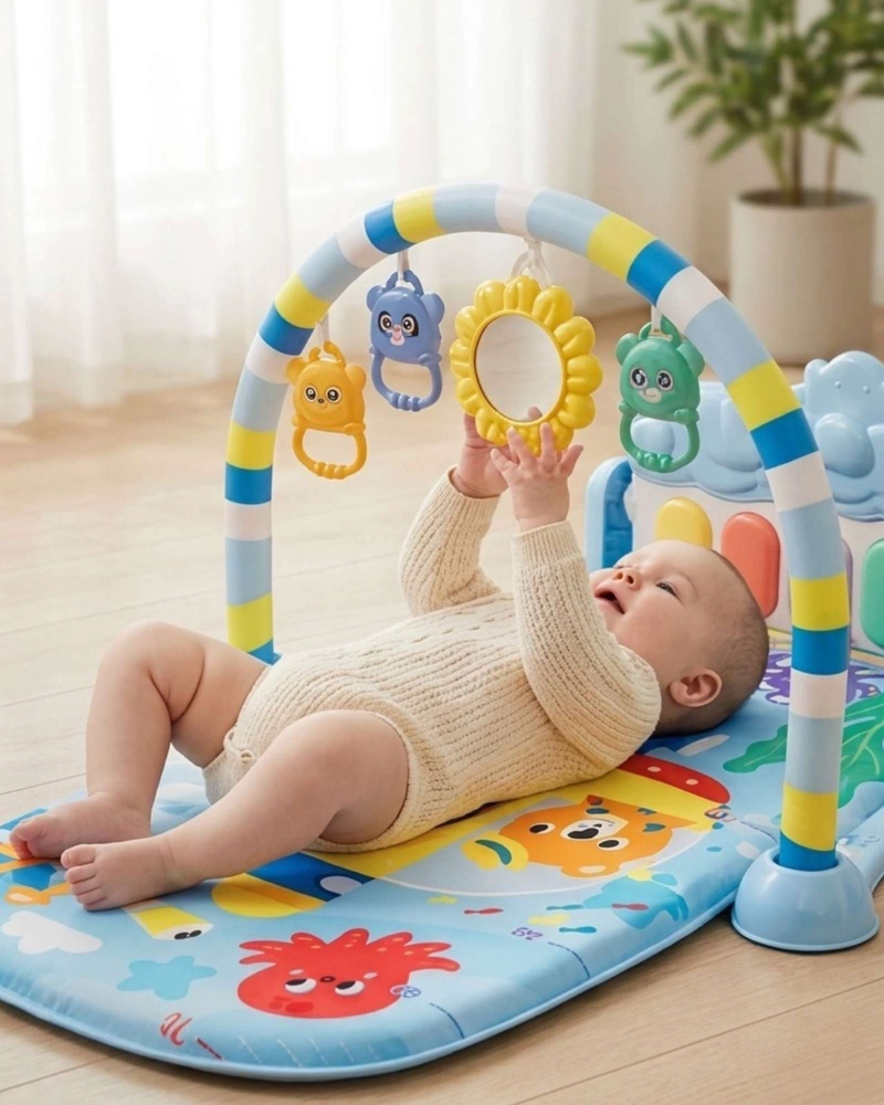 GIMNASIO PARA BEBE  CON PIANO MULTIFUNCIONAL CON SONIDOS Y LUCES - 1