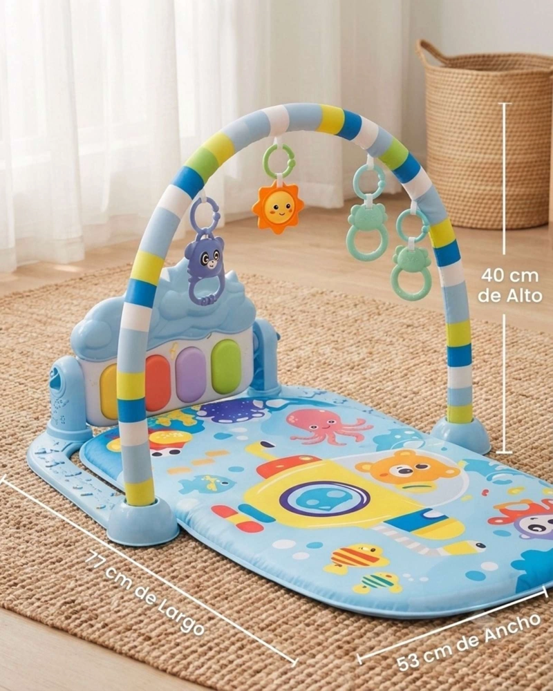GIMNASIO PARA BEBE  CON PIANO MULTIFUNCIONAL CON SONIDOS Y LUCES - 4