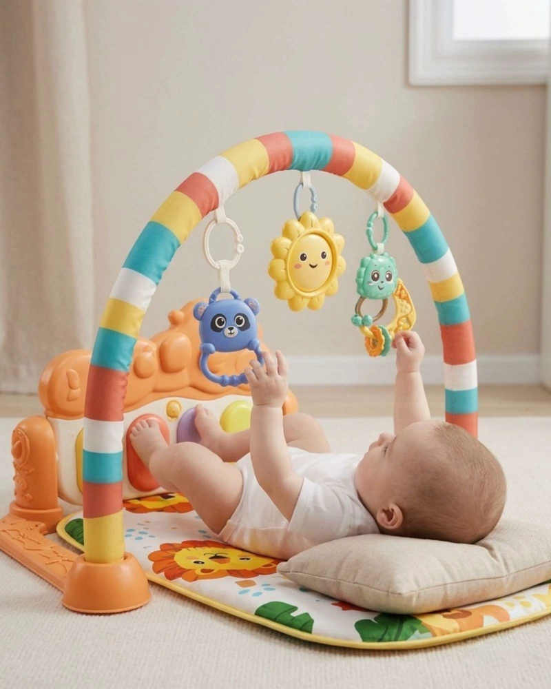 GIMNASIO PARA BEBE  CON PIANO MULTIFUNCIONAL CON SONIDOS Y LUCES - 4