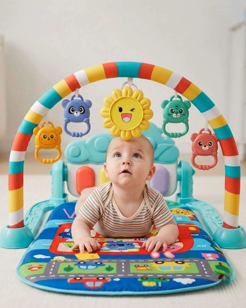 GIMNASIO PARA BEBE  CON PIANO MULTIFUNCIONAL CON SONIDOS Y LUCES - 1