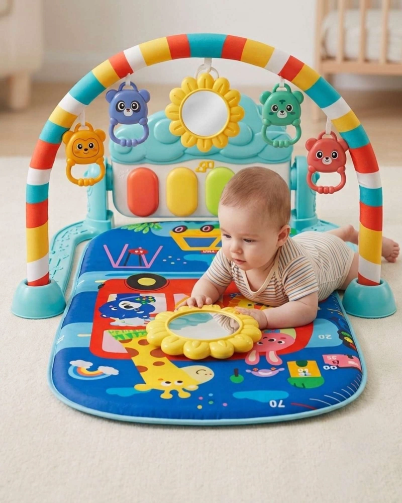 GIMNASIO PARA BEBE  CON PIANO MULTIFUNCIONAL CON SONIDOS Y LUCES - 5