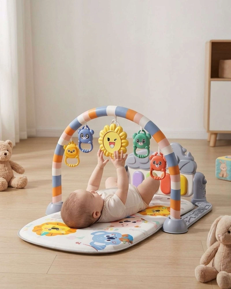 GIMNASIO PARA BEBE  CON PIANO MULTIFUNCIONAL CON SONIDOS Y LUCES - 1