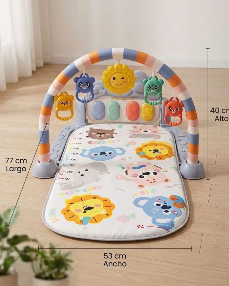 GIMNASIO PARA BEBE  CON PIANO MULTIFUNCIONAL CON SONIDOS Y LUCES - 4