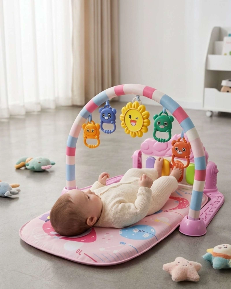 GIMNASIO PARA BEBE  CON PIANO MULTIFUNCIONAL CON SONIDOS Y LUCES - 1