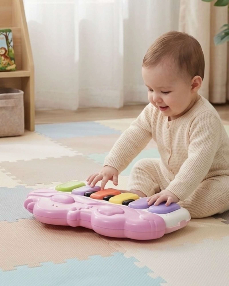 GIMNASIO PARA BEBE  CON PIANO MULTIFUNCIONAL CON SONIDOS Y LUCES - 3