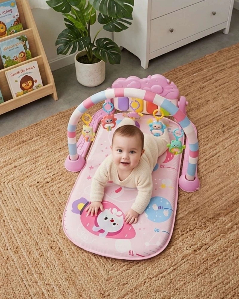 GIMNASIO PARA BEBE  CON PIANO MULTIFUNCIONAL CON SONIDOS Y LUCES - 5