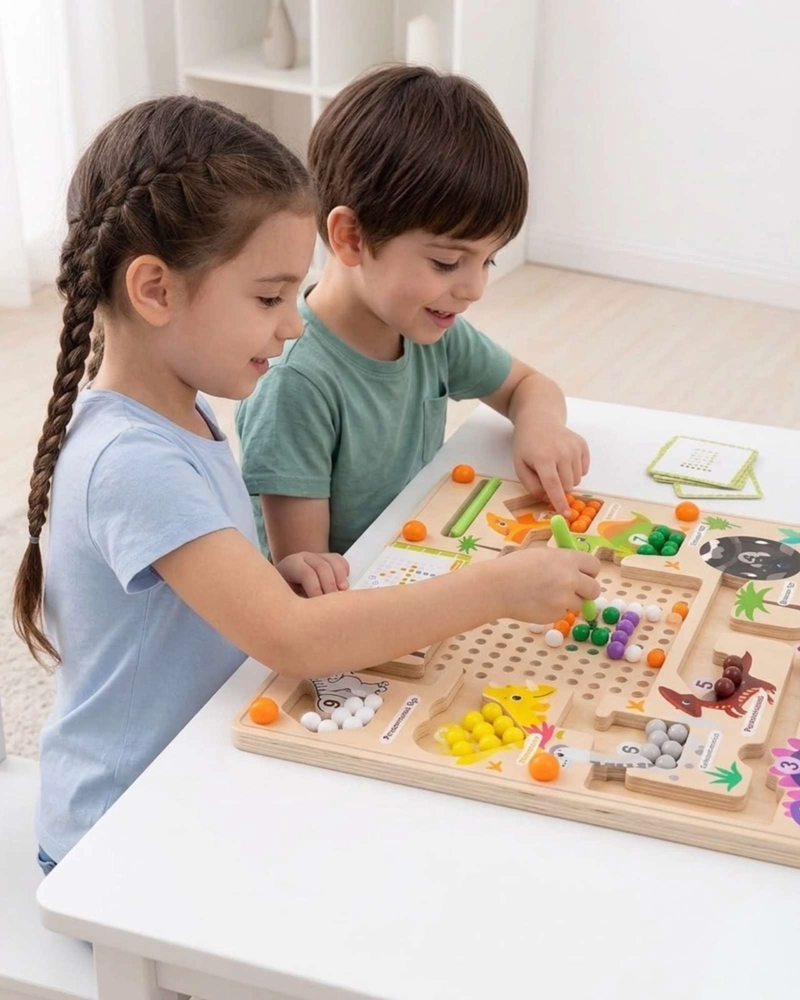 JUEGO DIDACTICO DE MADERA TABLERO MAGNE TICO DINOSAURIOS - 6