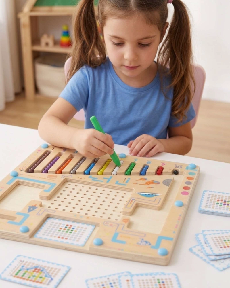 JUEGO DIDACTICO TABLERO MAGNE TICO MONTESSORI APRENDE - 2