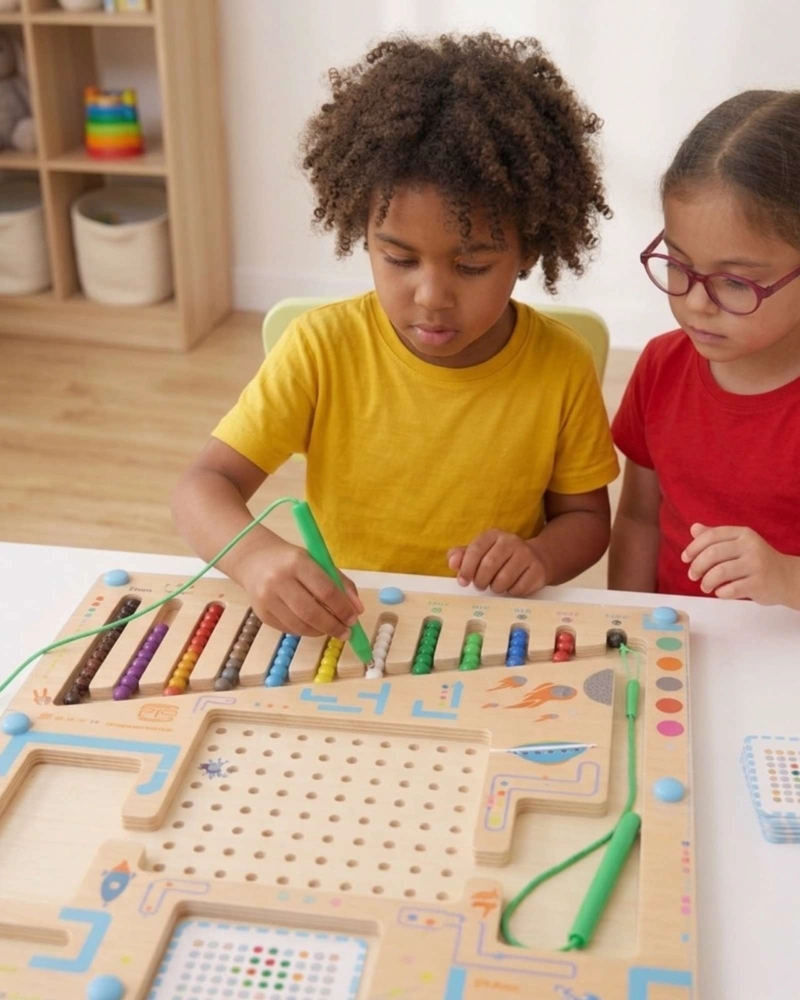 JUEGO DIDACTICO TABLERO MAGNE TICO MONTESSORI APRENDE - 4