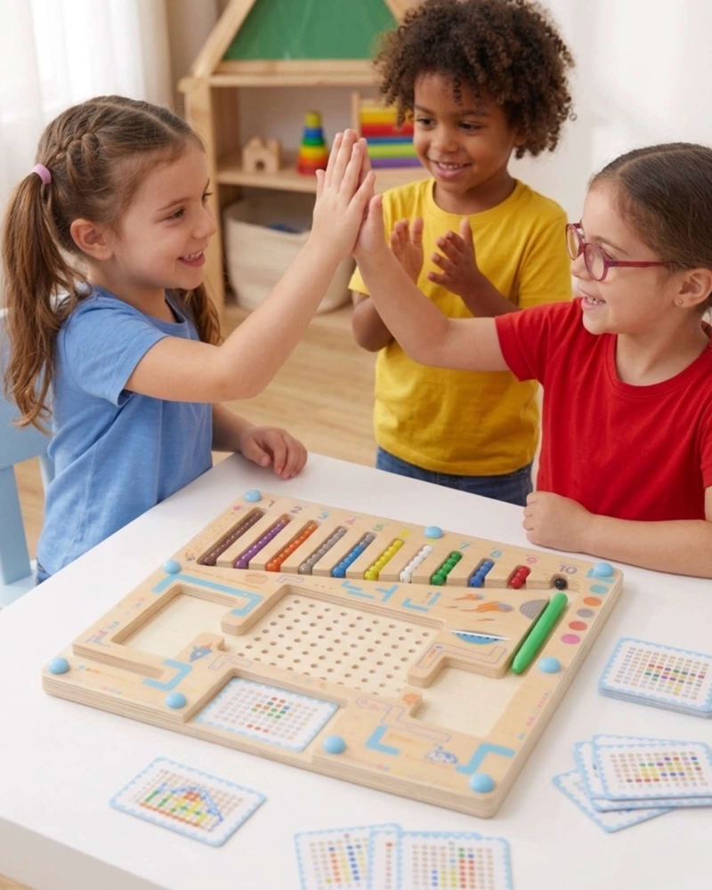JUEGO DIDACTICO TABLERO MAGNE TICO MONTESSORI APRENDE - 6
