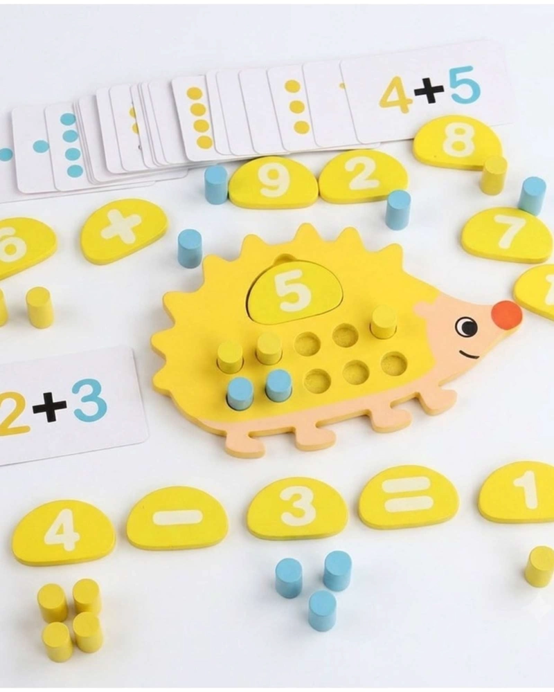 JUEGO EDUCATIVO MATEMATICAS MONTESSORI ERIZO APRENDIZAJE TEMPRANO - 1