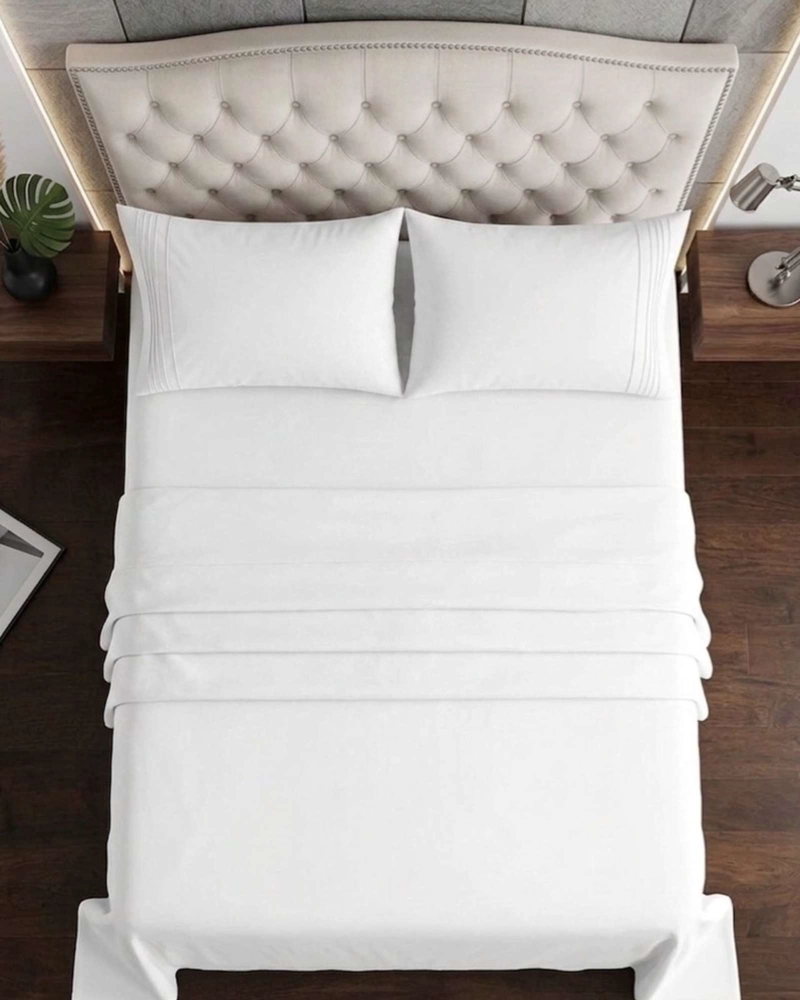 JUEGO DE SABANA DELUXE MAS 2 ALMOHADAS  500 HILOS 2 PLAZAS - 4