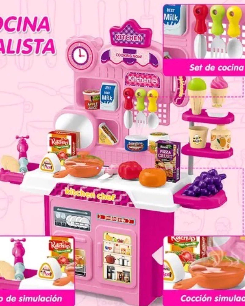 MINI COCINA DE JUGUETE MODERN KITCHEN CHEF 53 PIEZAS - 2