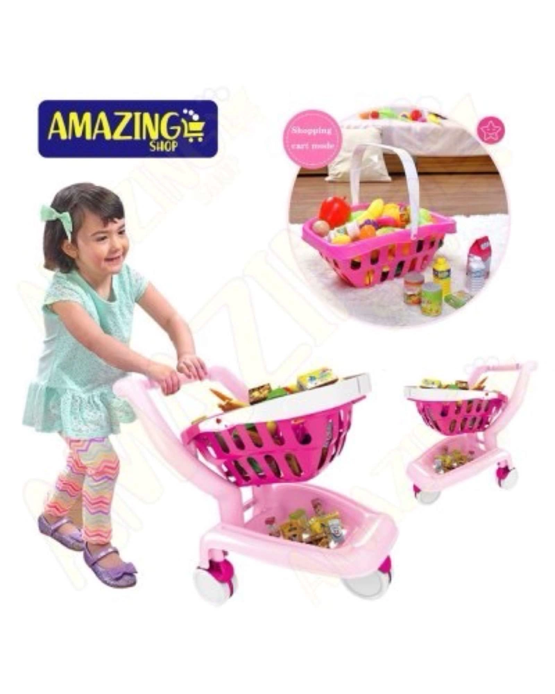 CARRITO DE SUPERMERCADO DE JUGUETE 'MI PEQUEÑO ALMACE N  36 PIEZAS - 2