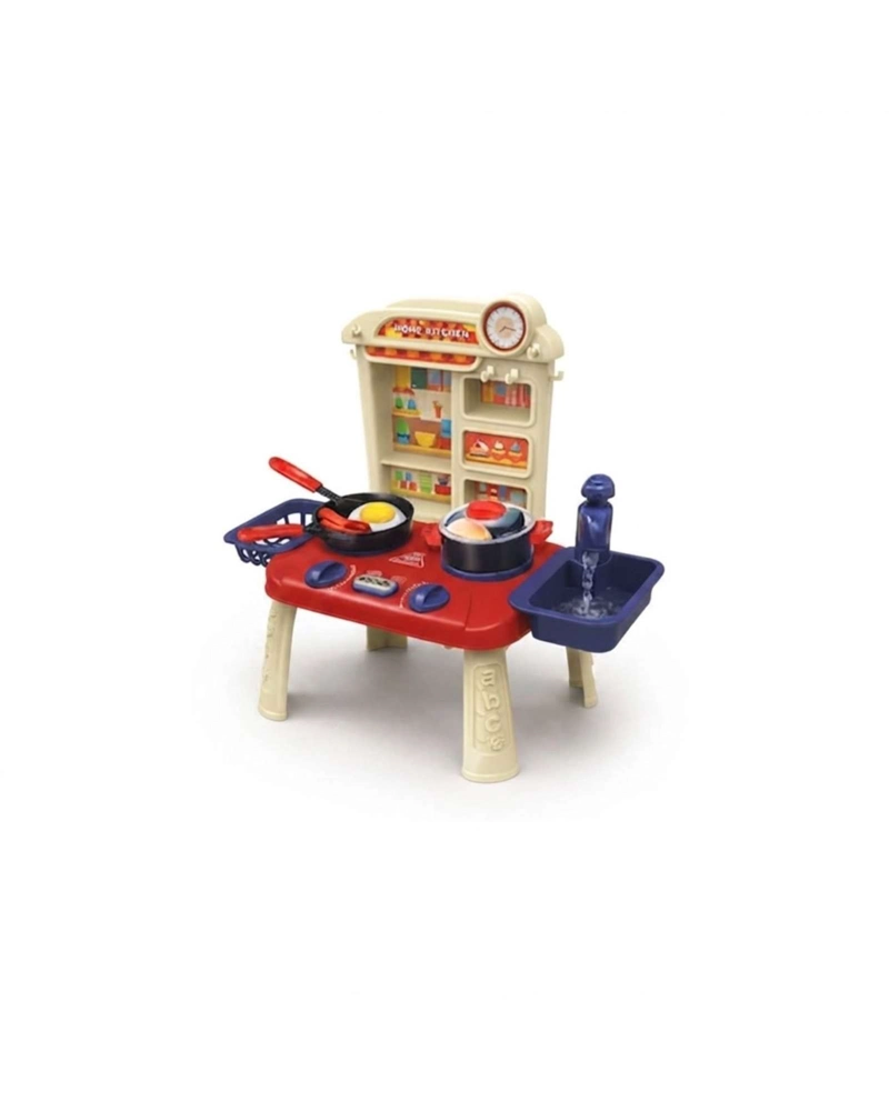 COCINITA DE JUGUETE INFANTIL HOME KITCHEN 34 PIEZAS CON FLUJO DE AGUA - 5