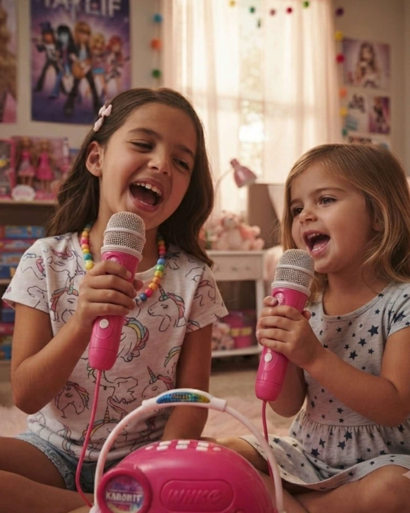 PARLANTE KARAOKE INFANTIL SMART STEREO CON MICROFONO INCLUIDO - 2