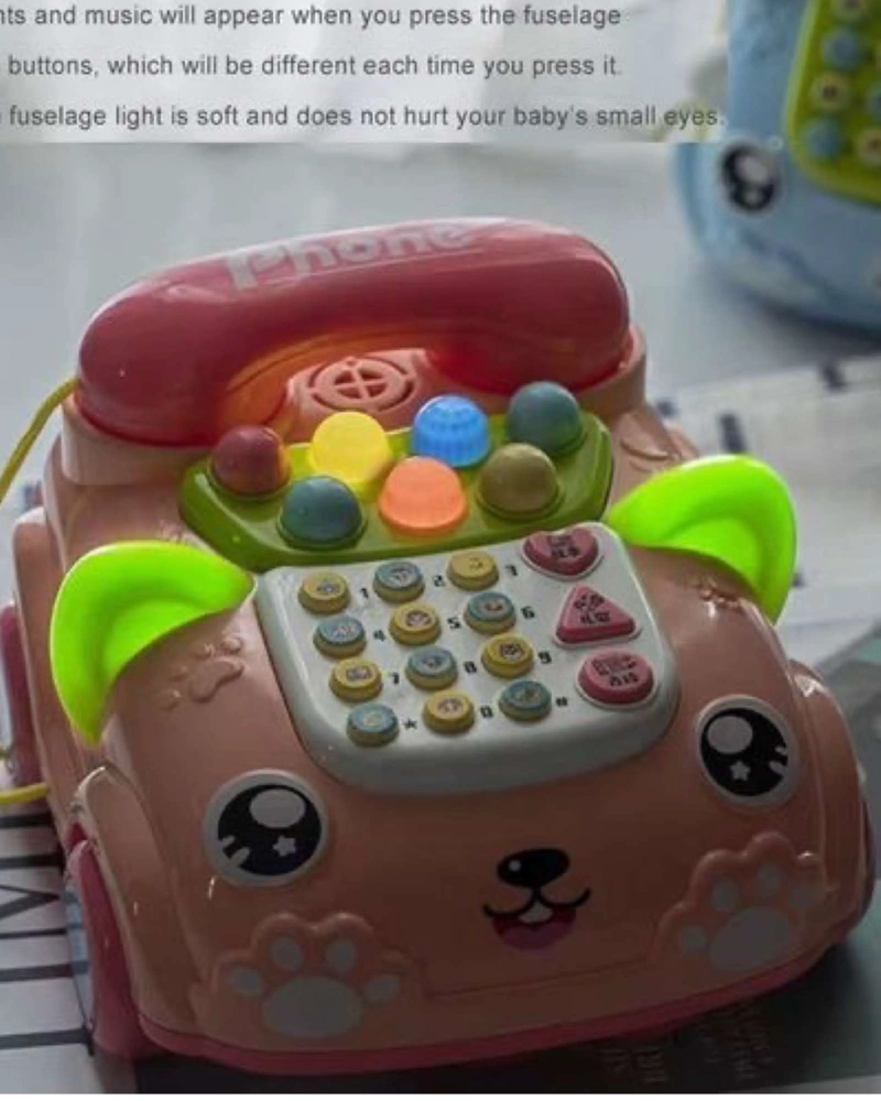 TELE FONO INTERACTIVO EDUCATIVO INFANTIL MUSICAL CON LUCES - 2