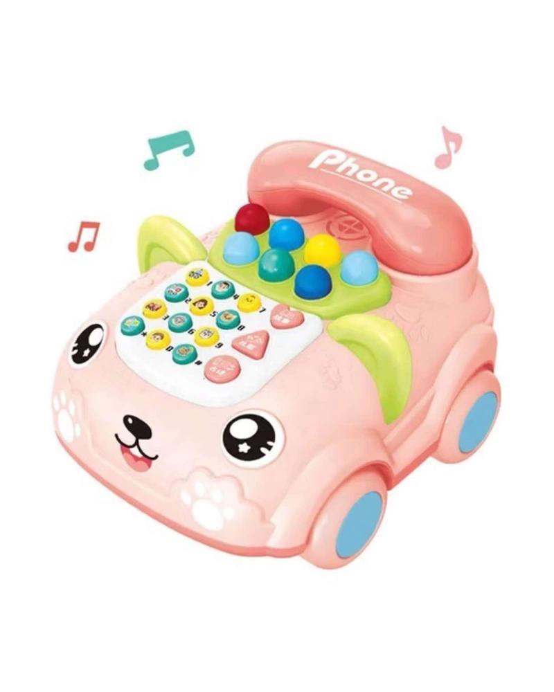 TELE FONO INTERACTIVO EDUCATIVO INFANTIL MUSICAL CON LUCES - 4