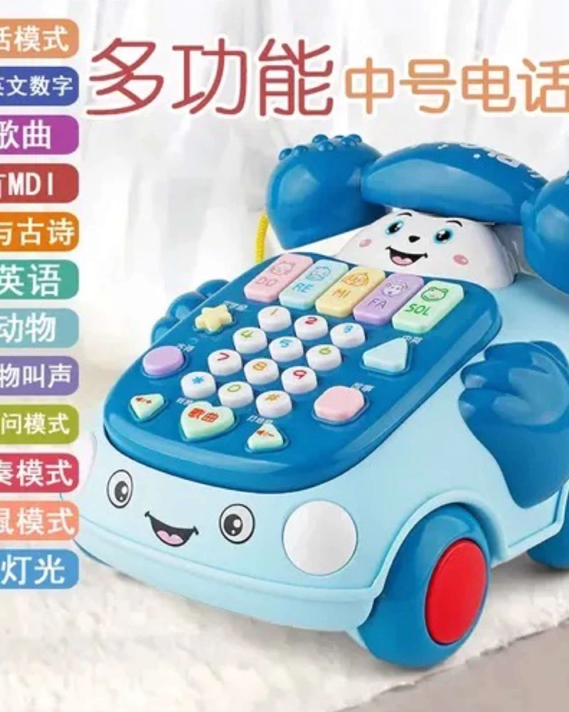 TELE FONO INTERACTIVO EDUCATIVO INFANTIL MUSICAL CON LUCES - 4