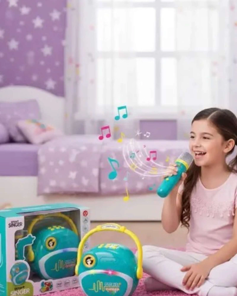 PARLANTE KARAOKE INFANTIL SMART STEREO CON MICROFONO INCLUIDO - 2