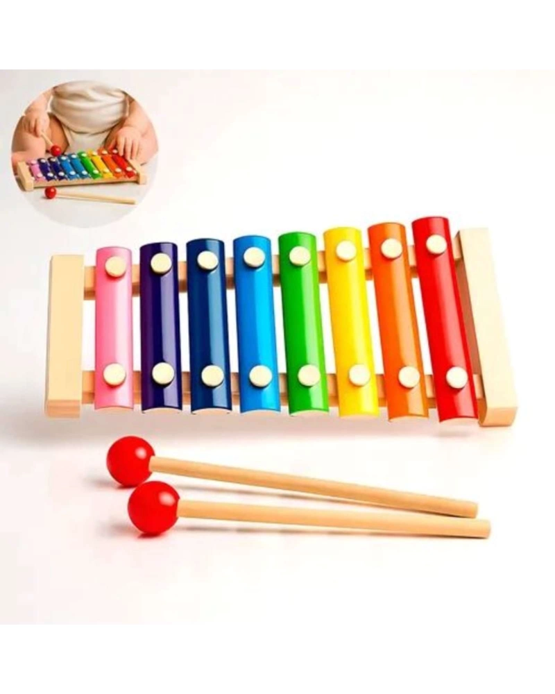 XILOFONO DE MADERA MUSICAL DE 8 NOTAS PARA NIÑOS JUGUETE EDUCATIVO - 3